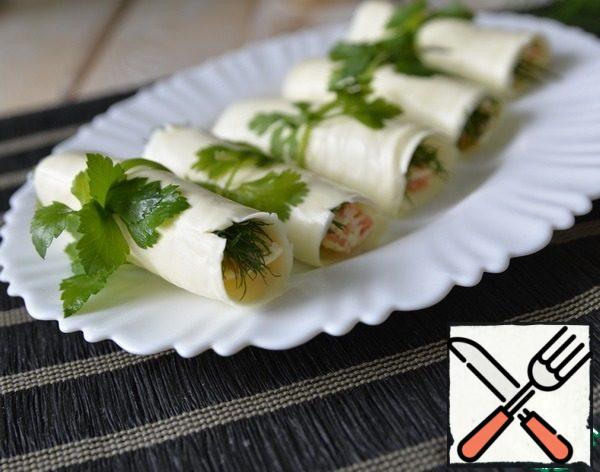 Serve the appetizer chilled.