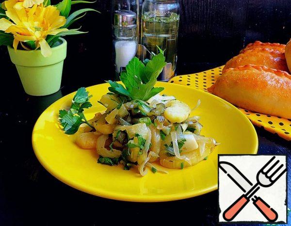 Warm Zucchini Salad with Cucumber Recipe