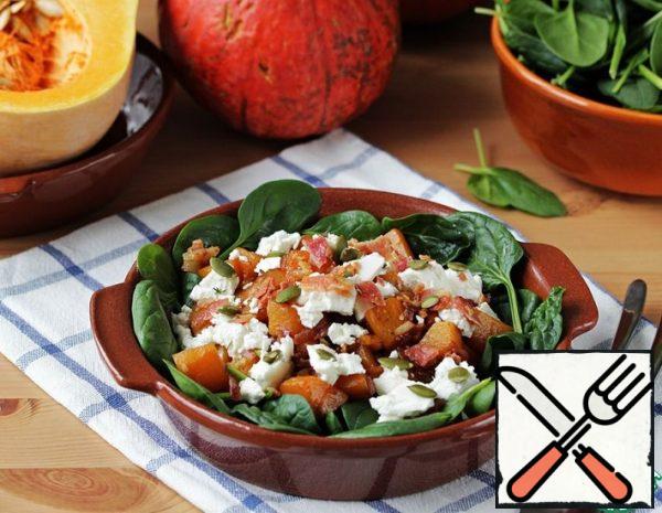 Warm Salad with Pumpkin and Bacon Recipe