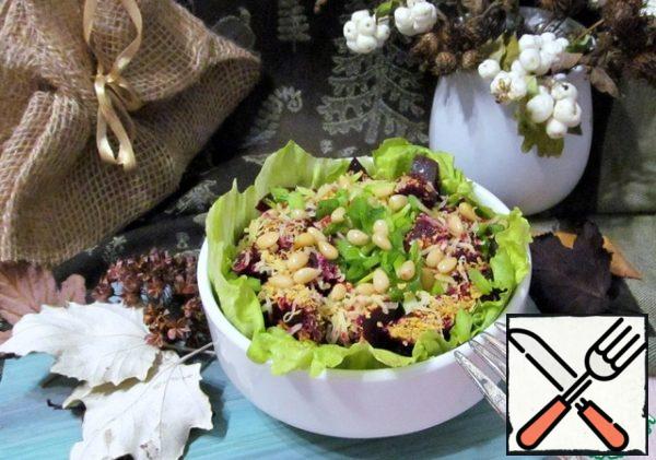 Garnish with grated cheese, nuts, white flax bran (optional), green onions.