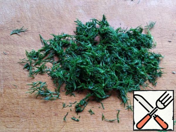 Chop the dill.