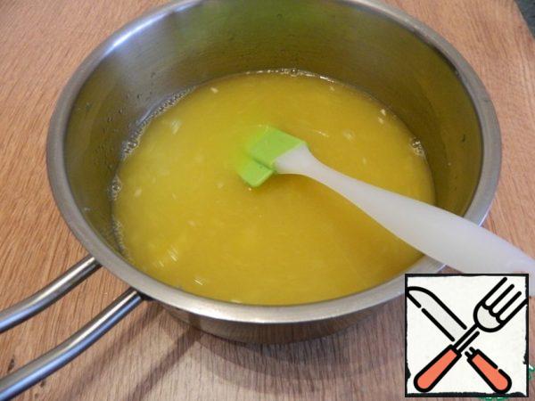 Stir and add the rest of the juice.