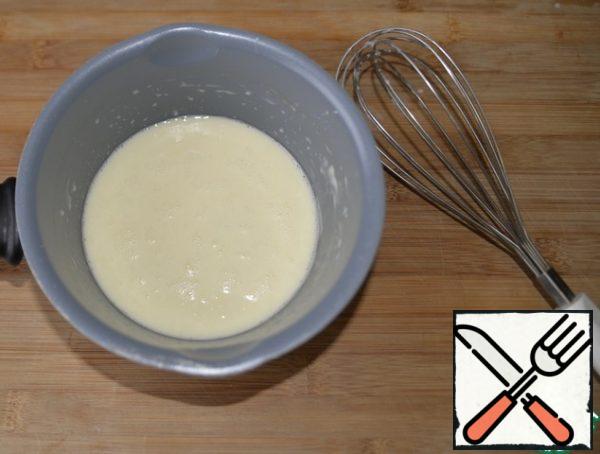 Beat with a whisk.