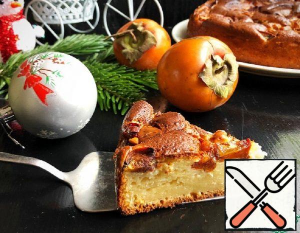 Sour Cream Pie with Persimmon Recipe