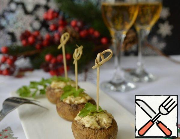 Mushrooms Stuffed with Feta and Cottage Cheese Recipe