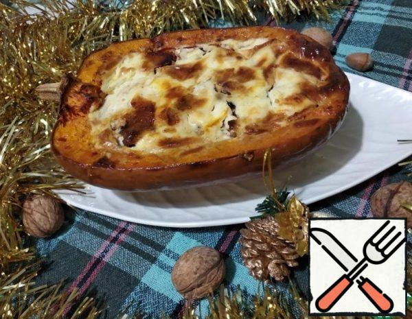 Baked Pumpkin with Dried Fruits Recipe