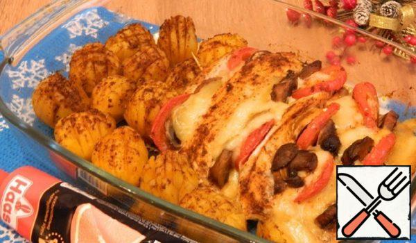 Oven baked Turkey Fillet with Potatoes Recipe