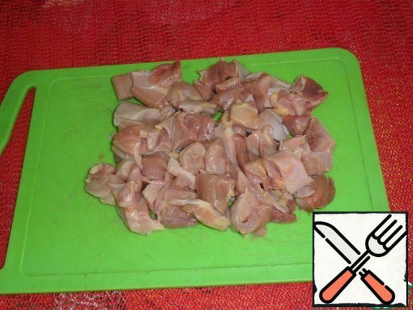Chicken meat.