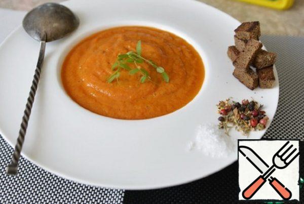 Tomato Soup with Melted Cheese Recipe