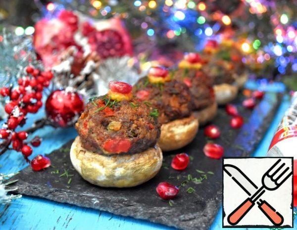 Mushrooms stuffed with Meatballs Recipe