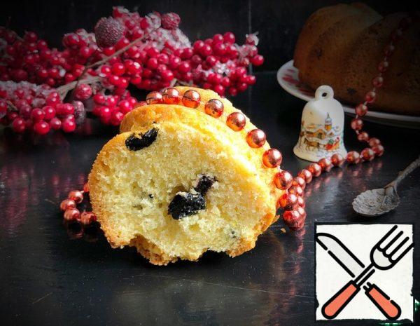 Lemon Cake with Raisins Recipe