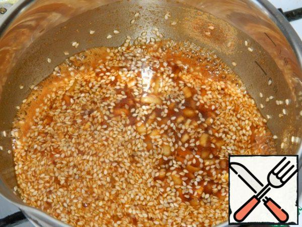 While the meat is baking, bring the remaining marinade to a boil and cook for 5 minutes. Strain. You can serve it with meat.

Marinade is obtained exclusively for lovers of spicy!