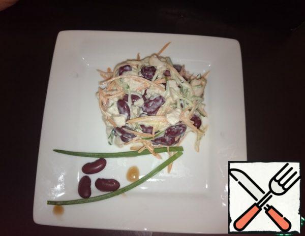 Salad with smoked Chicken Breast and Cucumber Recipe