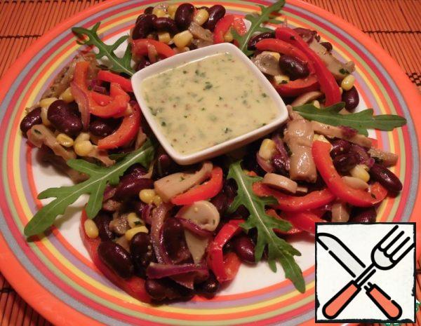 Salad with Beans and Mushrooms Recipe