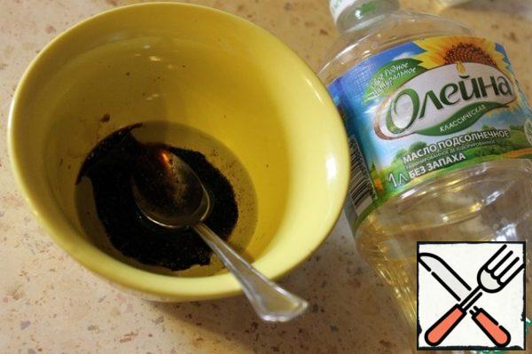 Mix all the ingredients for the dressing.