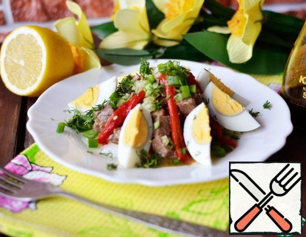 Salad with baked Pepper Recipe