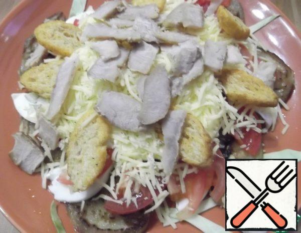 Salad with Chicken and Eggplant Recipe
