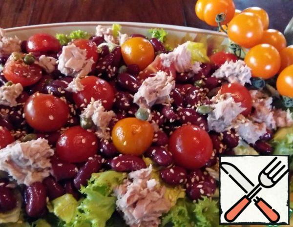 Green Salad with Beans and Tuna Recipe
