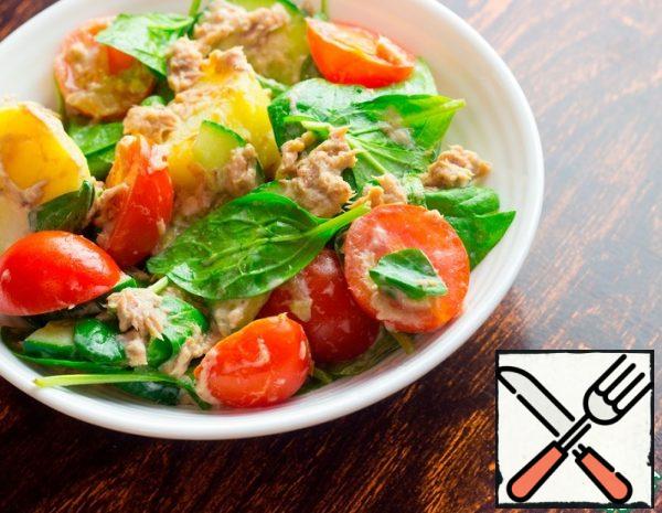 Salad with Potatoes and Tuna Recipe