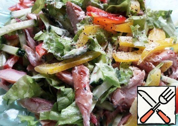 Mix it up! Sprinkle with freshly ground pepper.