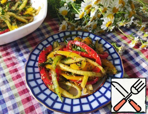 Cucumber and Sweet Pepper Salad Recipe