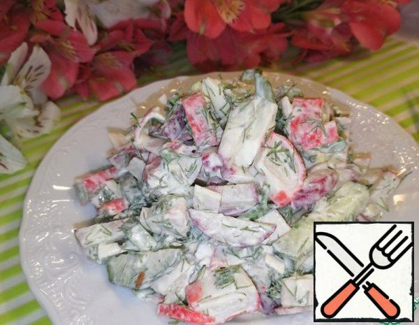 Salad with Crab Sticks Recipe