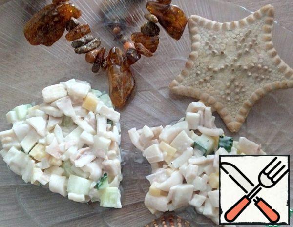 Salad with Squid "Spicy" Recipe