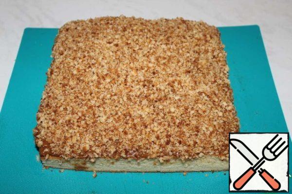 
Sprinkle with crumbs.