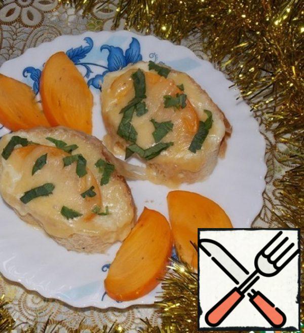 Persimmon and Cheese Sandwich Recipe