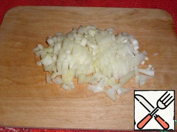 Chop the onion.