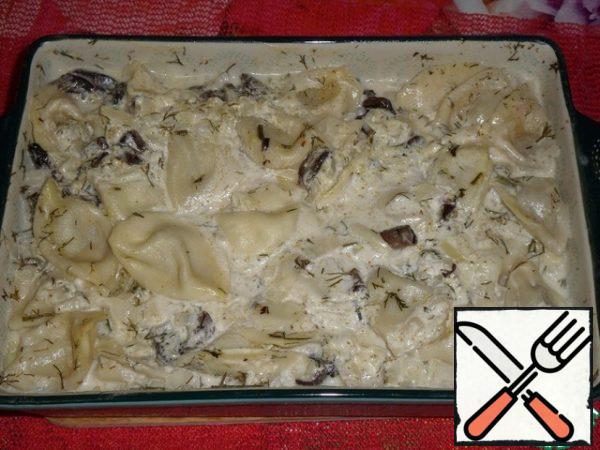 Bake for 1 hour at 200 degrees. Then remove the foil.