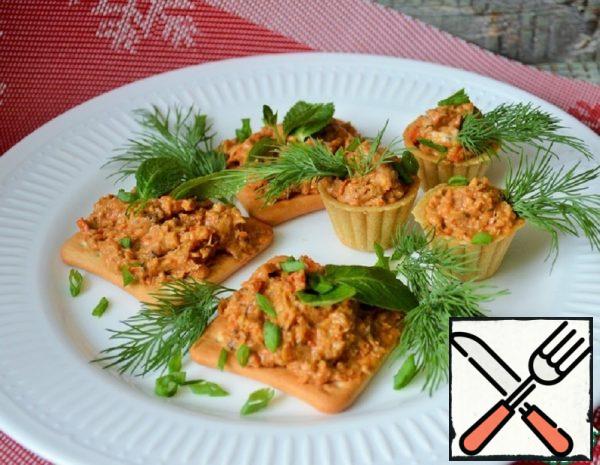 Vegetable Caviar with Cream Cheese Recipe