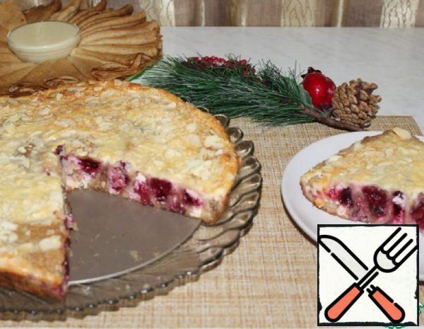 Pancake Pie with Curd and Cherry Filling Recipe
