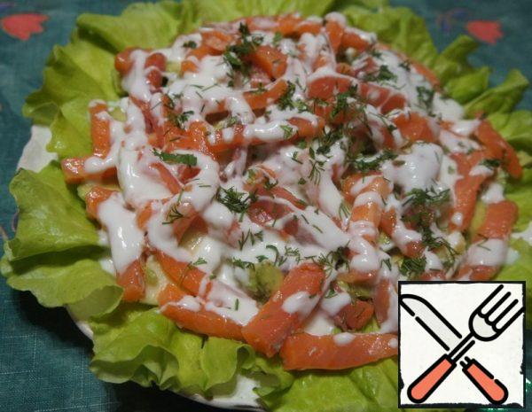 Salmon Salad with Avocado and Apple Recipe