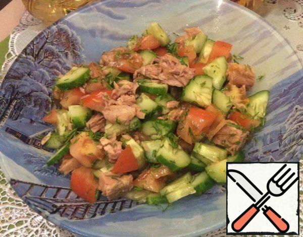 Salad with Tuna and Fresh Vegetables Recipe