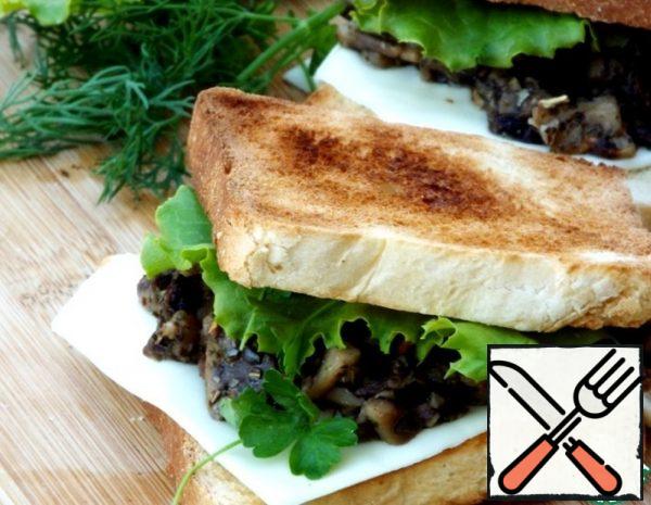 Fried Mushrooms on Toast Recipe