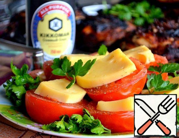 Grilled Cheese spiced Tomatoes Recipe