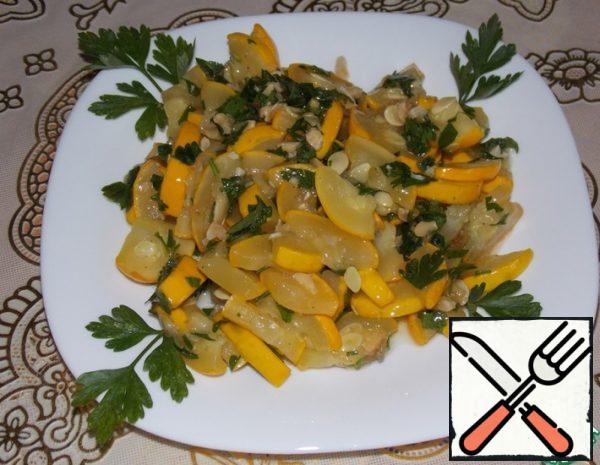 Zucchini in a Nut Dressing Recipe