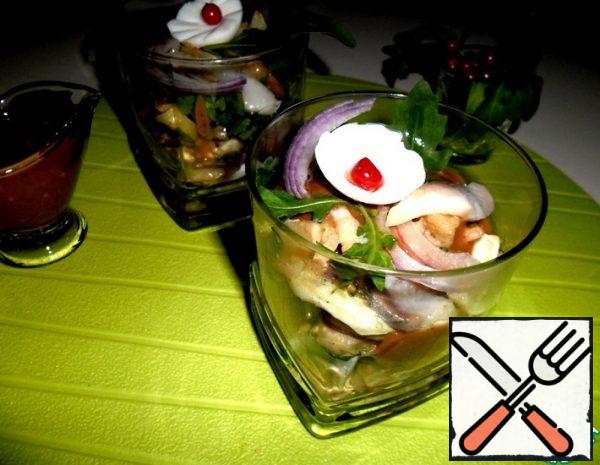 Herring Salad with Fruit Sauce Recipe