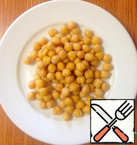 Measure out the chickpeas and mix all the above ingredients.