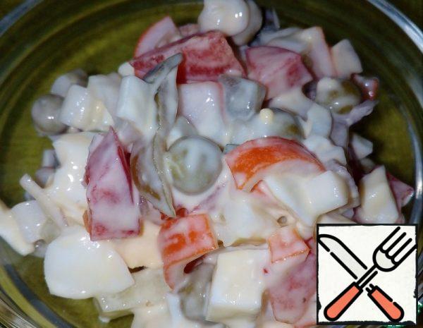 Salad with Crab Sticks Recipe