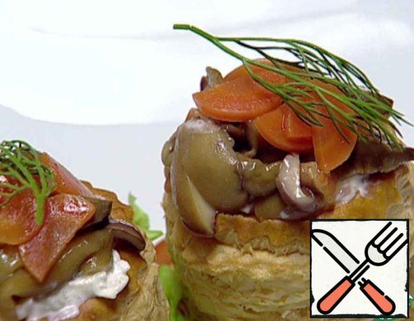 Tartlets with Mushrooms Recipe