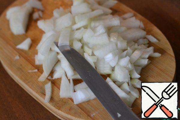 Add the chopped onion.