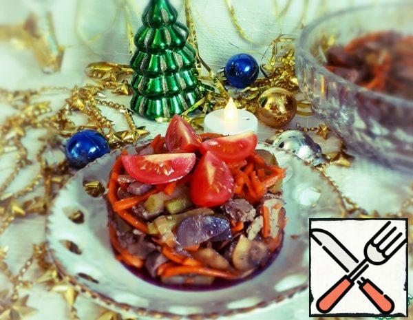 Salad with Liver and Mushrooms Recipe