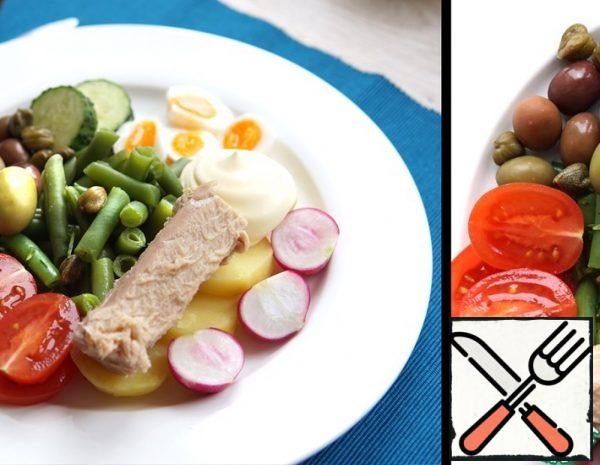 Tuna Salad with Asparagus Beans Recipe
