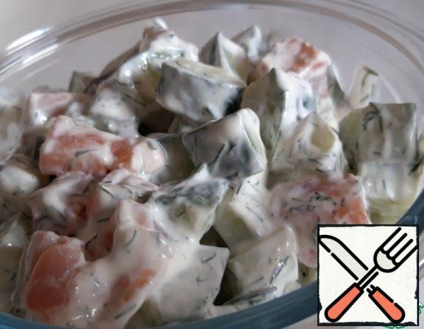 Cucumber-Salmon Salad Recipe