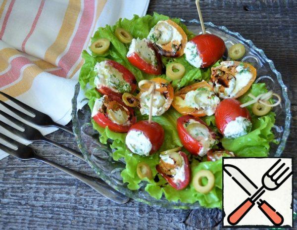 Cherry with Olives and Cottage Cheese Recipe