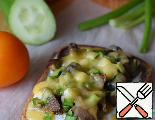 Hot Sandwiches with salted Mushrooms Recipe