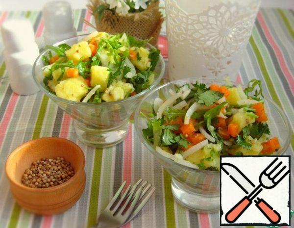 Vegetable Salad with Coriander and Coriander Seeds Recipe