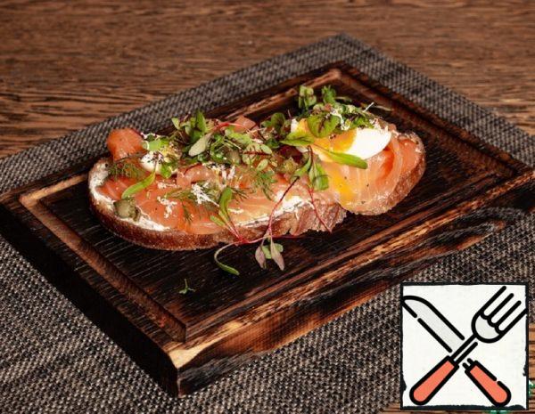 Bruschetta with Salmon and Cottage Cheese Recipe